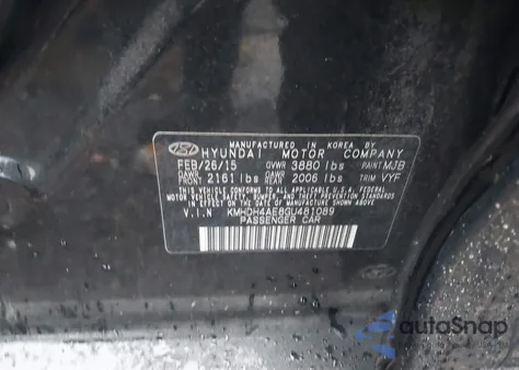 2016 Hyundai Elantra Se из США, поврежденный, VIN KMHDH4AE8GU481089